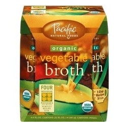 Pacific Natural Foods Organic Vegetable Broth (6x4 Pack)