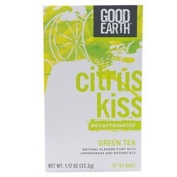 Good Earth Teas Decaf Citrus Kiss with Lemongrass Green Tea (6x18 CT)