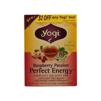 Yogi Raspberry Passion Perfect Energy Tea (6x16 Bag)