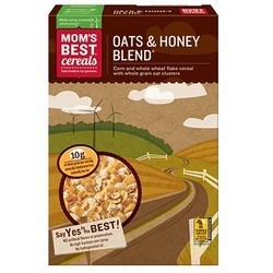 Mom's Best Naturals Oats Honey Blend (14x18Oz)