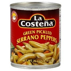 La Costena Serrano Pepper (12x26OZ )