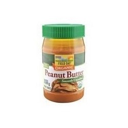 Field Day Organic Easy Spread Peanut Butter, Smooth, No Salt (12x18Oz)