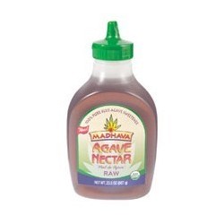 Madhava Pure Agave Nectar, Raw (6x23.5 Oz)